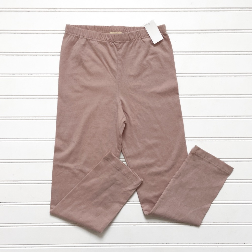 SWEET MAGNOLIA NWT 100% Cotton Dusty Rose Elastic Leggings